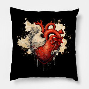 iron man heart design Pillow