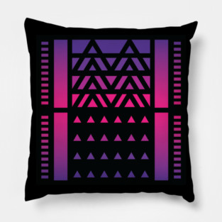 “Dimensional Surge” - V.2 Purple - (Geometric Art) (Dimensions) - Doc Labs Pillow