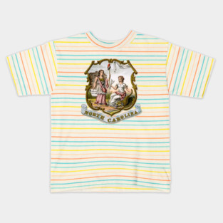 1876 North Carolina Coat of Arms Kids T-Shirt