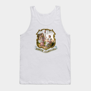 1876 North Carolina Coat of Arms Tank Top