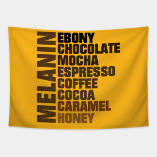 Melanin Shades of Brown Tapestry