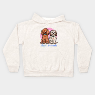Dogs best friends Kids Hoodie