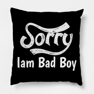 Sorry Iam Bad Boy Meme Fun Txt Pillow