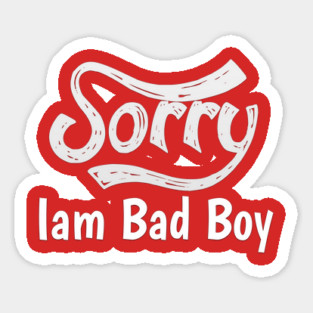 Sorry Iam Bad Boy Meme Fun Txt Magnet