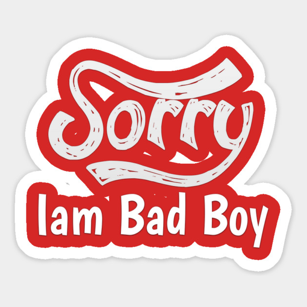 Sorry Iam Bad Boy Meme Fun Txt Magnet by DrollDrifters