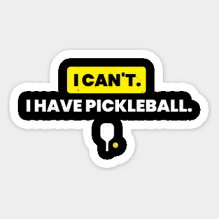 pickleball Sticker