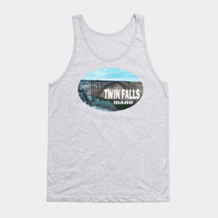 Twin Falls Idaho Bumper Sticker Tank Top