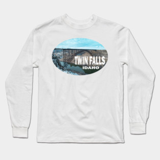 Twin Falls Idaho Bumper Sticker Long Sleeve T-Shirt