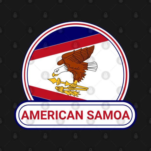 American Samoa Country Badge - American Samoa Flag by Yesteeyear