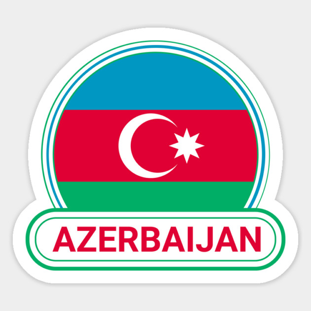 Azerbaijan Country Badge - Azerbaijan Flag Magnet by Yesteeyear