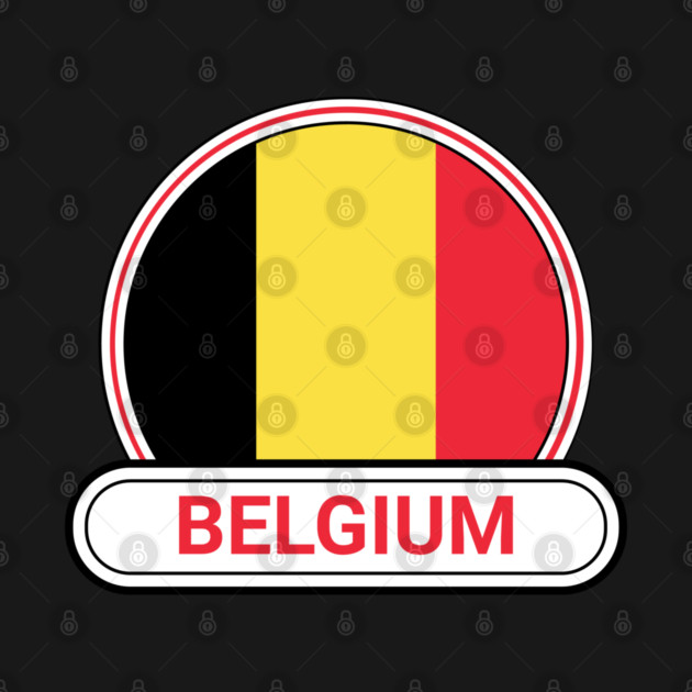 Belgium Country Badge - Belgium Flag by Yesteeyear