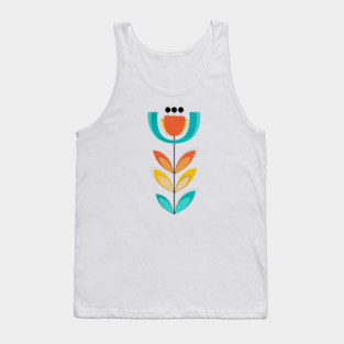 Mid Century Flower 10 Tank Top