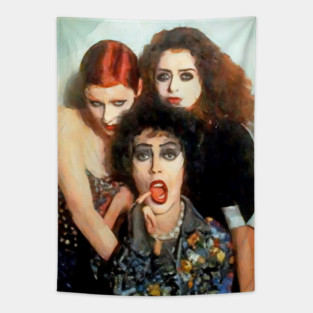 Rocky Horror Painting Style Tapestry