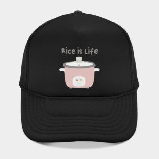 Rice is Life Rice Cooker Asian Pun Kitchen Hat