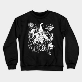 Evil Wizard Merlin Gothic Punk Crewneck Sweatshirt
