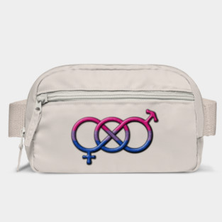 Bisexual Pride Flag Colored Gender Knot Symbol Bag