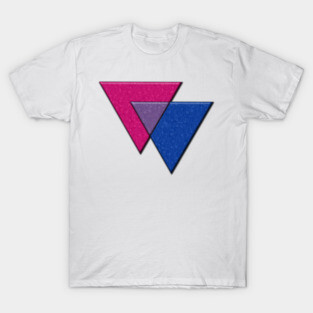 Bisexual Pride Flag Colored Triangles Symbol T-Shirt