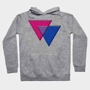 Bisexual Pride Flag Colored Triangles Symbol Hoodie