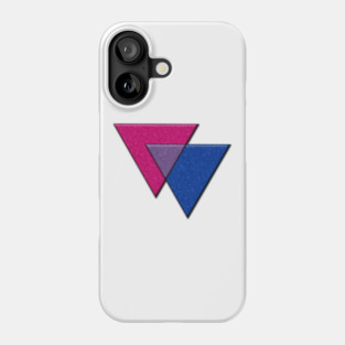 Bisexual Pride Flag Colored Triangles Symbol Phone Case