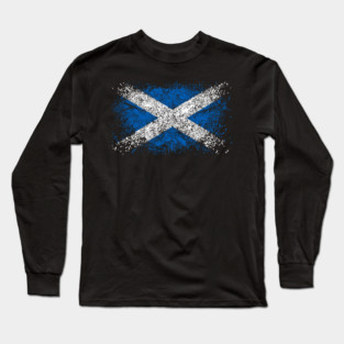 Scottish Flag VINTAGE Long Sleeve T-Shirt
