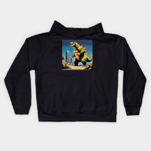 Himbo Godzilla, King of Beef Kids Hoodie