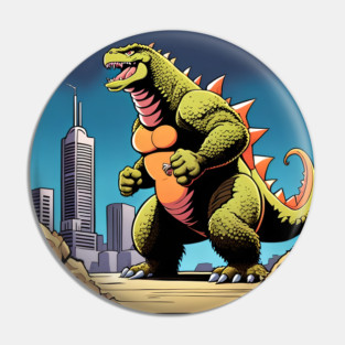 Himbo Godzilla, King of Beef Pin