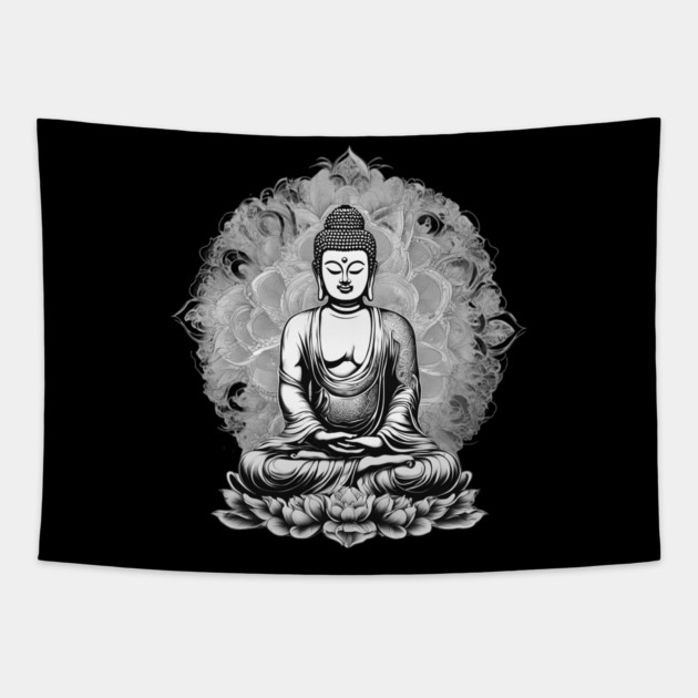 Nirvana Buddhism Tapestry by animegirlnft