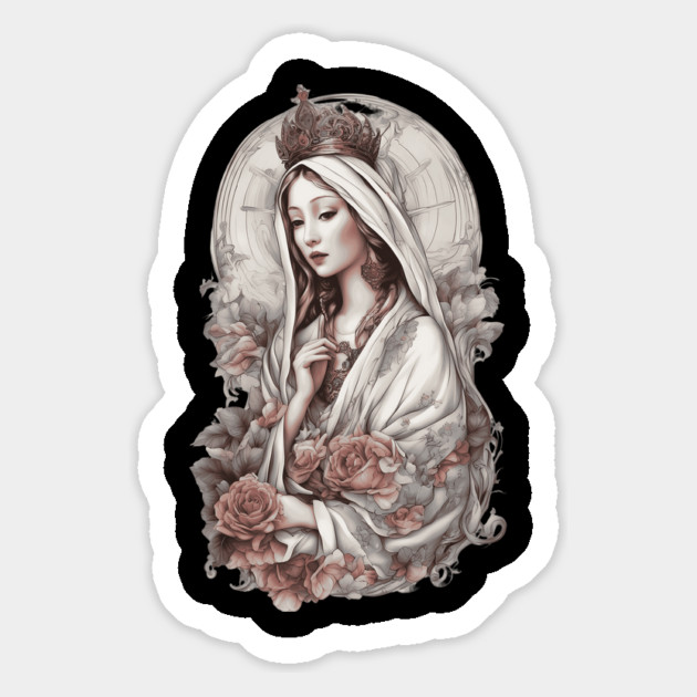 Blessed Virgin Mary Magnet by animegirlnft