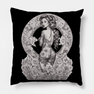 Inked Cover Girl Pillow