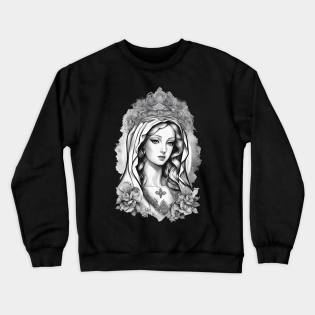 Holy Mother of God Crewneck Sweatshirt by animegirlnft