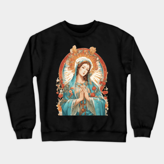 Ave Maria Crewneck Sweatshirt by animegirlnft