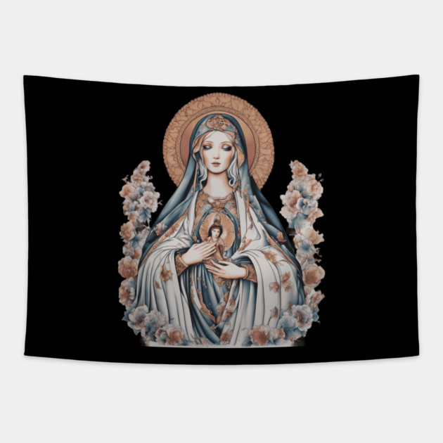 Madre De Dios Tapestry by animegirlnft