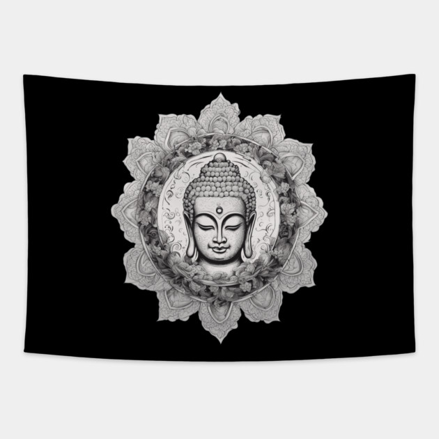 Zen Buddhism Tapestry by animegirlnft