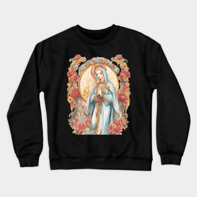 Saint Mary Crewneck Sweatshirt by animegirlnft