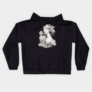 Asian Lady Kids Hoodie