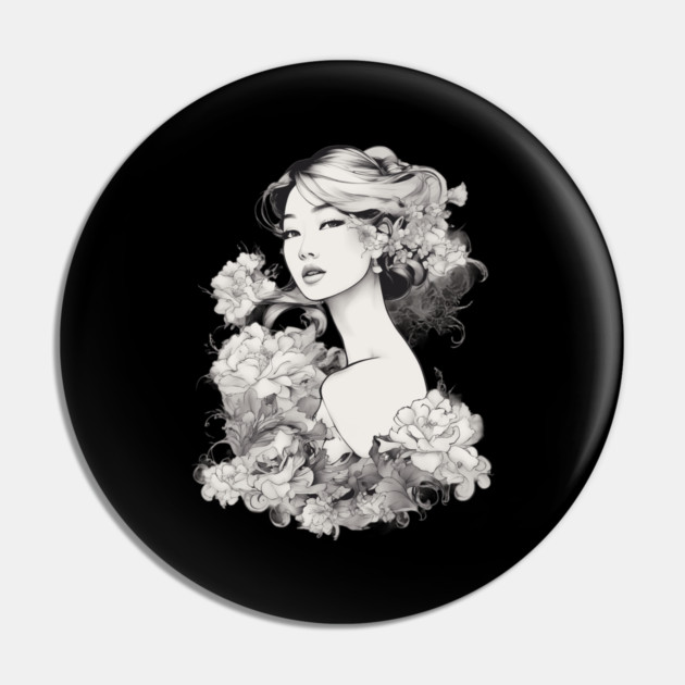 Asian Lady Pin by animegirlnft