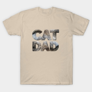 Cat Dad (Furry Text) T-Shirt