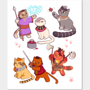 Baldurs Cats 3 Posters and Art
