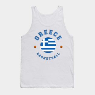 Greece Basketball Tank Top