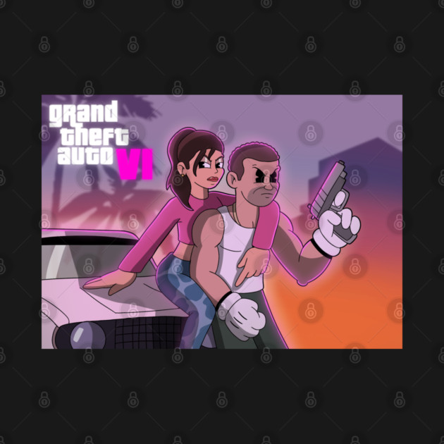 GTA Grand Theft Auto Vi T-Shirt TeePublic