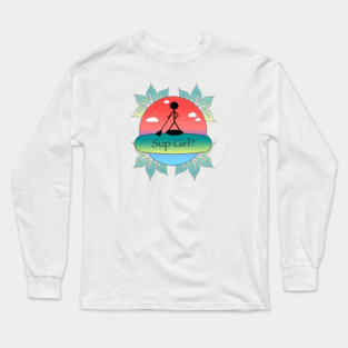 Stand Up Paddleboarding Shirt – Lake, Ocean, and River Vibes Tee Long Sleeve T-Shirt