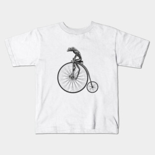 Cool Funny Animal Frog Sport Cycling Kids T-Shirt