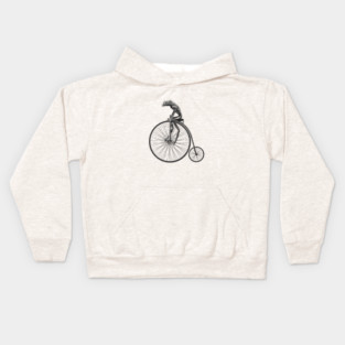 Cool Funny Animal Frog Sport Cycling Kids Hoodie