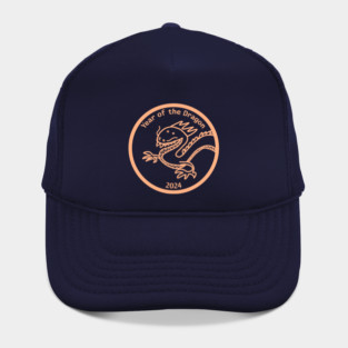 Year of the Dragon Peach Fuzz 2024 Portrait Hat