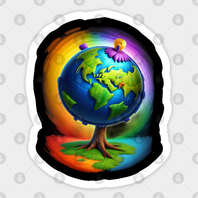Earth Day Celebration Sticker by Pixel Threads 