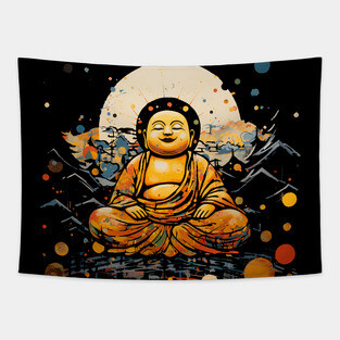 Happy Buddha Tapestry