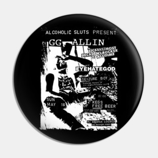 GG ALLIN Pin
