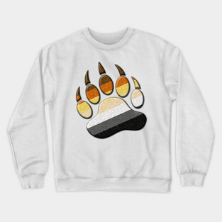 Gay Bear Pride Paw Crewneck Sweatshirt