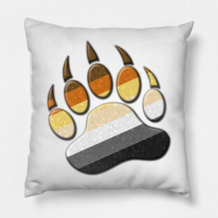 Gay Bear Pride Paw Pillow