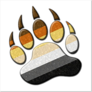 Gay Bear Pride Paw Posters and Art